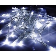 LED vianočné osvetlenie na batérie, 2,8m reťaz, 20xLED, IP20 studená biela